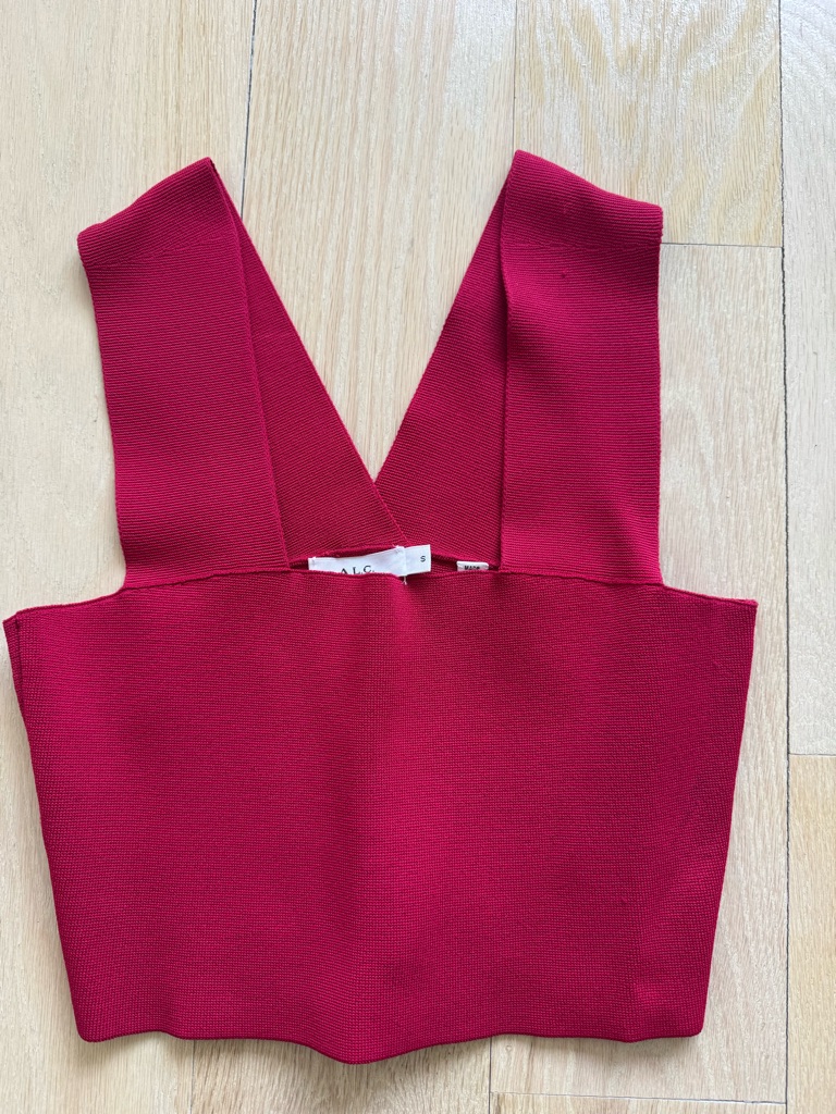 A.L.C. Square Neckline Crop Top